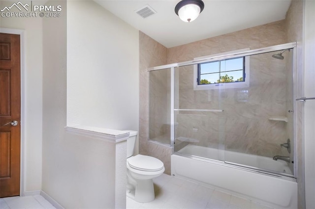 1240 Lone Scout Lookout, Monument, CO 80132 - bathroom with toilet and shower / bath combination with glass door