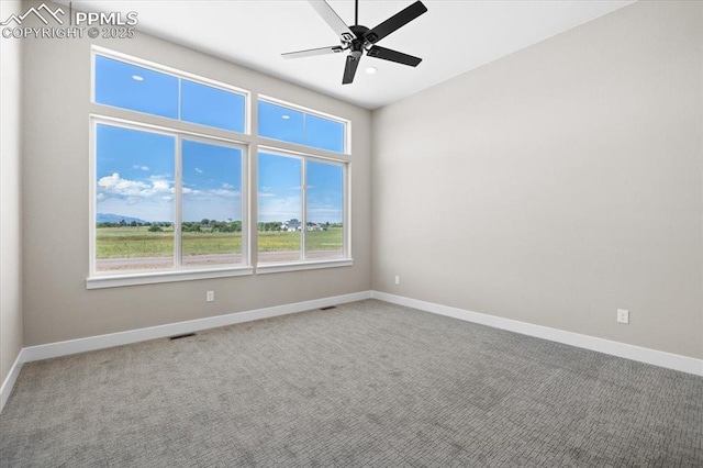 8545 Bailiff Dr, Peyton, CO 80831 - carpeted spare room with ceiling fan, baseboards, and recessed lighting