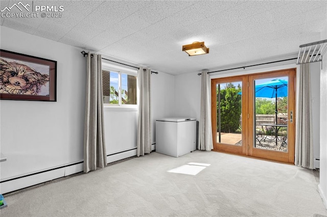 2206 Patrician Way, Colorado Springs, CO 80909 - unfurnished room featuring carpet floors, baseboard heating, and a baseboard radiator
