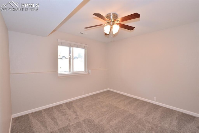 1160 Walters Pt, Monument, CO 80132 - unfurnished room featuring baseboards, carpet flooring, and ceiling fan