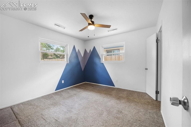 305 Rosewood Dr, Fountain, CO 80817 - carpeted spare room with a ceiling fan and baseboards
