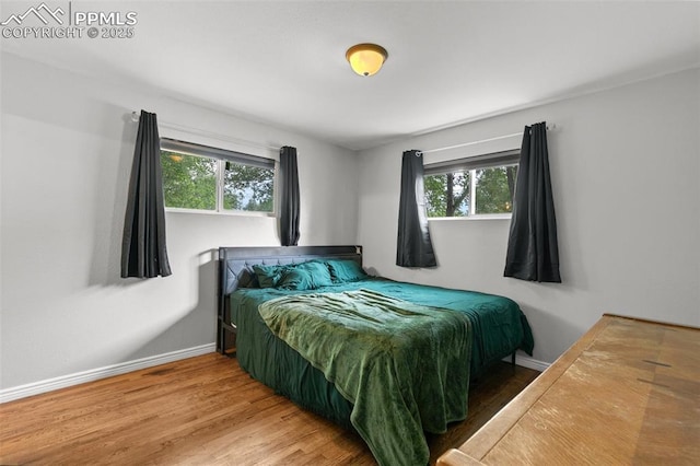 1513 Rosemont Dr, Colorado Springs, CO 80911 - bedroom with multiple windows, wood finished floors, and baseboards
