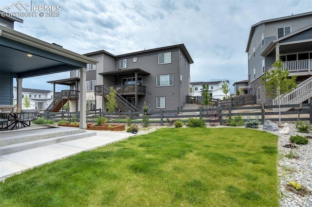 6950 Hidden Cove Ct, Castle Pines, CO 80108 - view of community with stairway and a patio