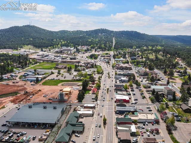 103 Alpine Rd, Woodland Park, CO 80863 - aerial view of property's location featuring a mountainous background