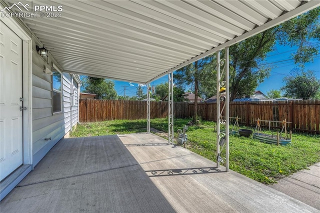 1917 S Institute Ave, Colorado Springs, CO 80905 - fenced backyard with a patio area