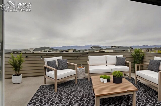 9276 Glitter Way, Colorado Springs, CO 80924 - view of patio with outdoor lounge area