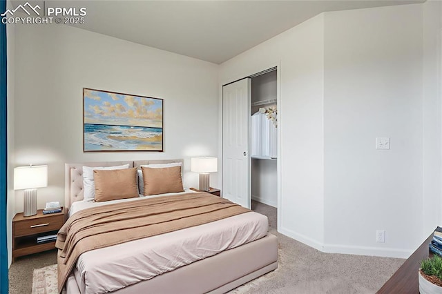 7689 Sniktau Pt, Peyton, CO 80831 - carpeted bedroom with baseboards and a closet
