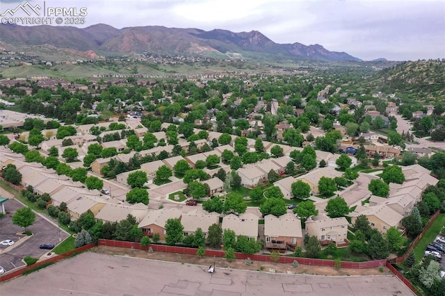1646 Pinon Glen Cir, Colorado Springs, CO 80919 - aerial perspective of suburban area featuring mountains