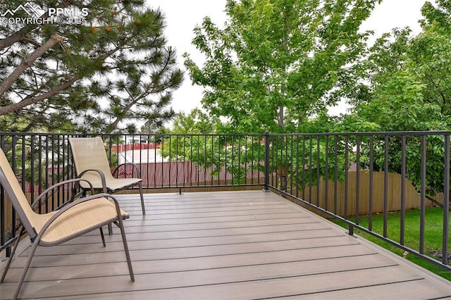 1646 Pinon Glen Cir, Colorado Springs, CO 80919 - view of wooden deck