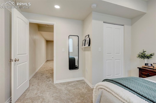 10806 Rolling Peaks Dr, Peyton, CO 80831 - carpeted bedroom with baseboards, recessed lighting, and a closet