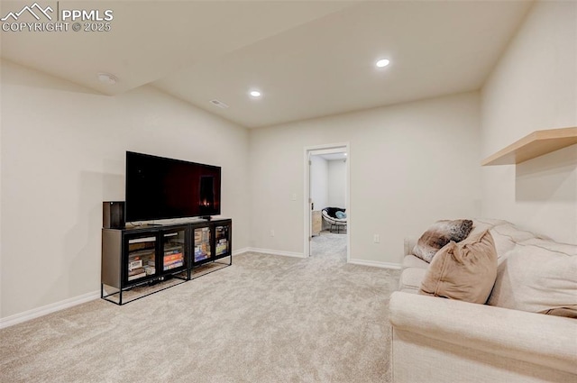 10806 Rolling Peaks Dr, Peyton, CO 80831 - living area with carpet floors, baseboards, and recessed lighting