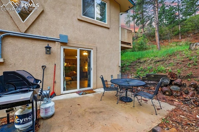 4840 Pikes Peak Hwy, Cascade, CO 80809 - view of patio / terrace with outdoor dining area and area for grilling