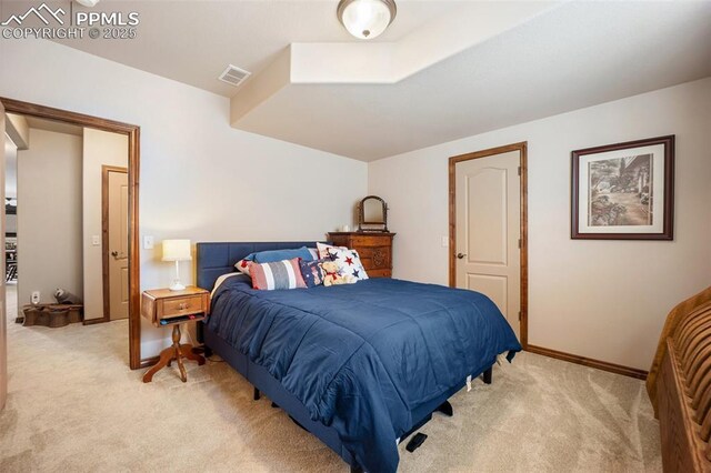 20280 Melanie Ann Ct, Monument, CO 80132 - bedroom featuring light carpet and baseboards