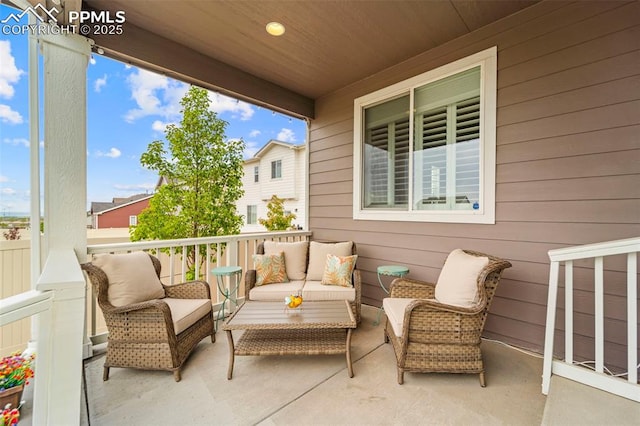 13138 Stoney Meadows Way, Peyton, CO 80831 - view of patio / terrace featuring an outdoor hangout area