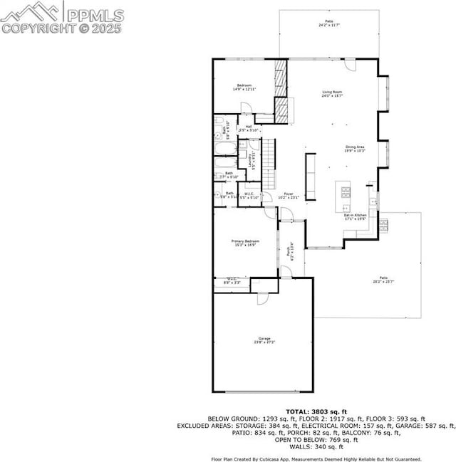 3320 Camels Ridge Ln, Colorado Springs, CO 80904 - view of floor plan / room layout