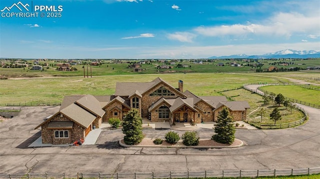 15958 Shadow Mountain Ranch Rd, Larkspur, CO 80118 - overview of rural landscape with a mountain backdrop