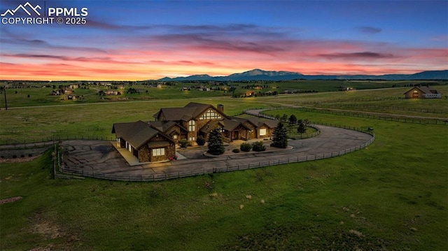 15958 Shadow Mountain Ranch Rd, Larkspur, CO 80118 - aerial view of sparsely populated area with a mountain backdrop and a pastoral area