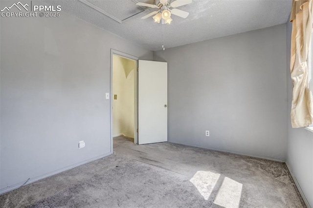 6430 Chantilly Pl, Colorado Springs, CO 80922 - empty room featuring carpet floors, ceiling fan, and a textured ceiling