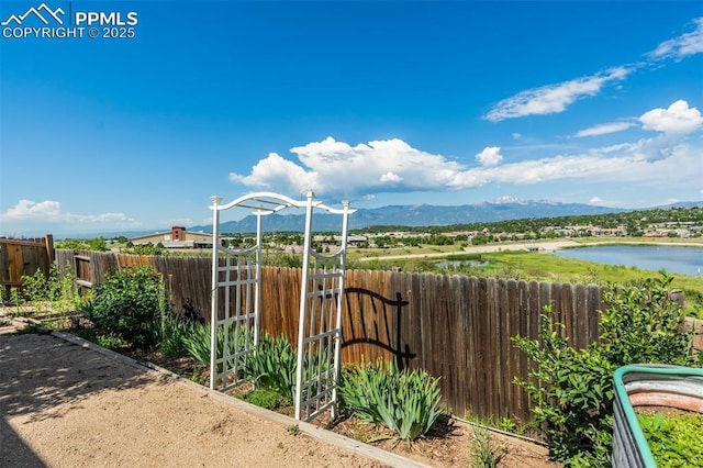 6430 Chantilly Pl, Colorado Springs, CO 80922 - view of yard with a water and mountain view