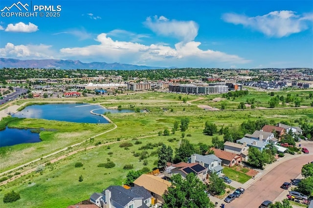 6430 Chantilly Pl, Colorado Springs, CO 80922 - aerial view of a water and mountain view