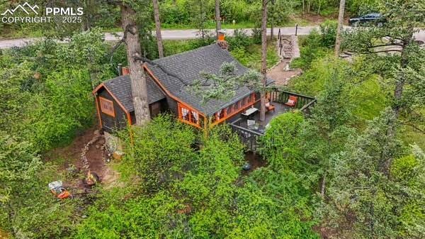 6015 Sioux Trl, Cascade, CO 80809 - view from above of property