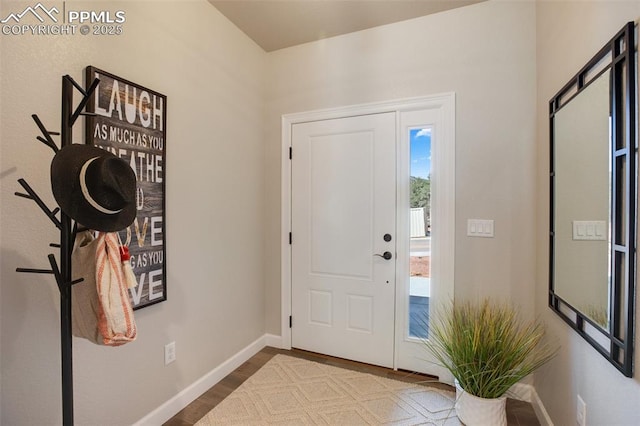 529 Brecken Ct Unit A, Woodland Park, CO 80863 - foyer entrance featuring baseboards and wood finished floors