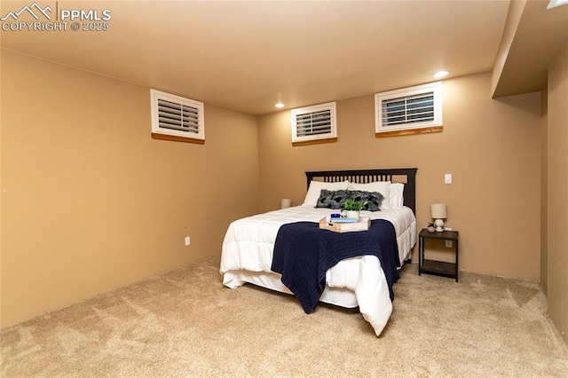 1017 N Sheridan Ave, Colorado Springs, CO 80909 - carpeted bedroom featuring recessed lighting