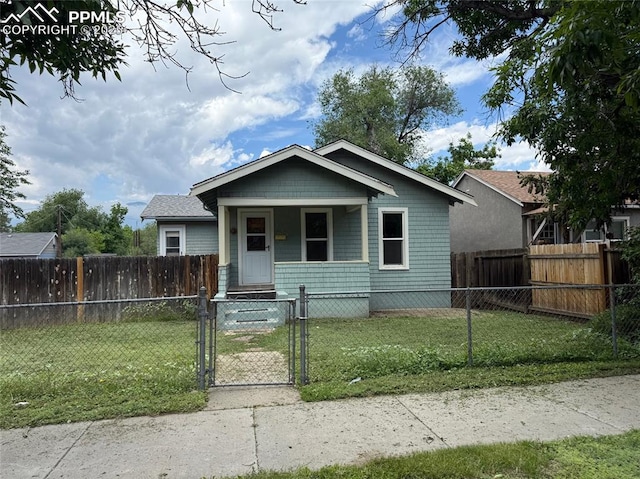 506 S Hancock Ave, Colorado Springs, CO 80903 - bungalow with a gate and covered porch