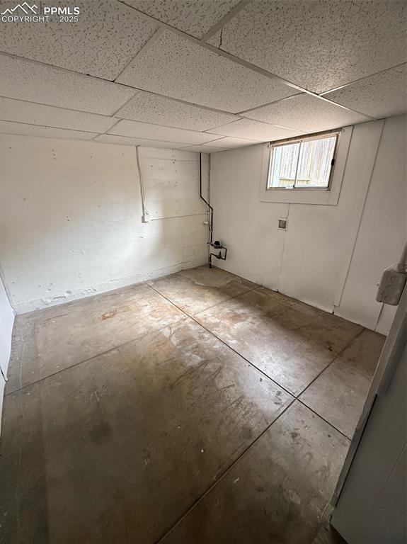 506 S Hancock Ave, Colorado Springs, CO 80903 - basement featuring a paneled ceiling