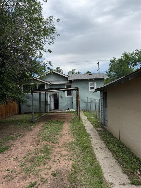 506 S Hancock Ave, Colorado Springs, CO 80903 - back of house with driveway