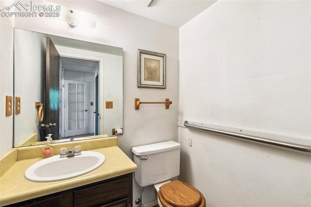 965 Red Mesa Dr, Colorado Springs, CO 80906 - half bath with vanity and toilet