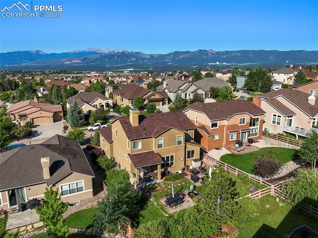 2374 Cinnabar Rd, Colorado Springs, CO 80921 - aerial perspective of suburban area with mountains