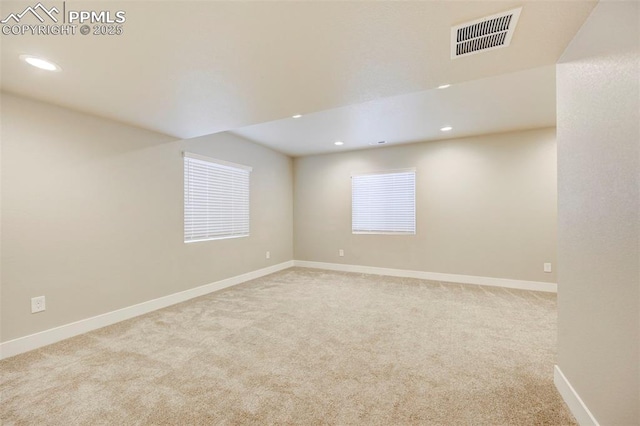 6967 Akela Ln, Colorado Springs, CO 80925 - carpeted empty room with recessed lighting and baseboards