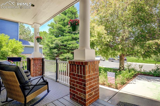 16084 Stonebriar Dr, Parker, CO 80134 - view of wooden porch