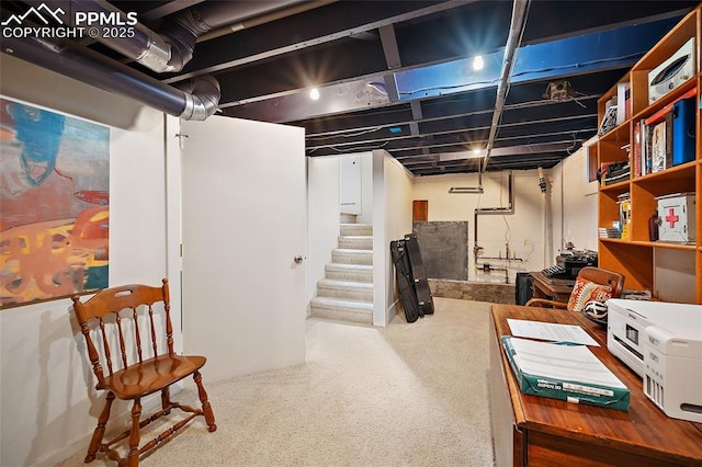 424 N Cedar St, Colorado Springs, CO 80903 - finished below grade area with stairway