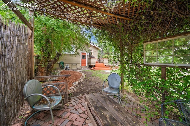 424 N Cedar St, Colorado Springs, CO 80903 - view of patio with a deck and a pergola