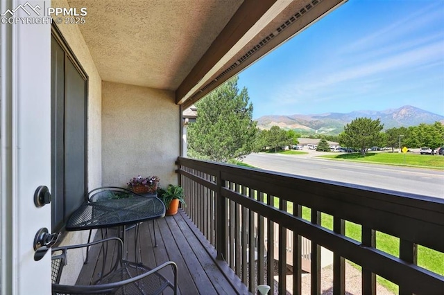 2150 Alicia Pt Unit 201, Colorado Springs, CO 80919 - balcony featuring a mountain view