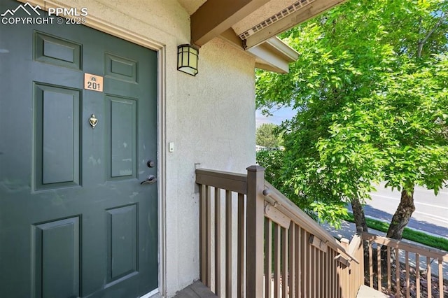 2150 Alicia Pt Unit 201, Colorado Springs, CO 80919 - property entrance featuring stucco siding