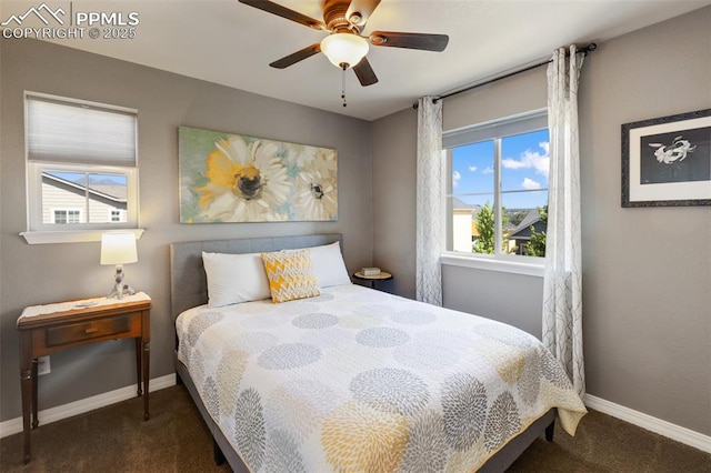 1593 Gold Hill Mesa Dr, Colorado Springs, CO 80905 - bedroom with carpet flooring and ceiling fan