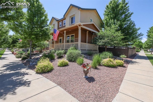 1593 Gold Hill Mesa Dr, Colorado Springs, CO 80905 - view of front of house with a porch