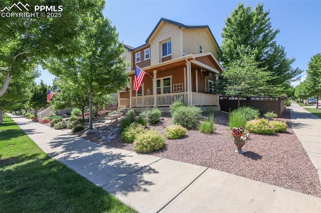 1593 Gold Hill Mesa Dr, Colorado Springs, CO 80905 - view of front facade with covered porch