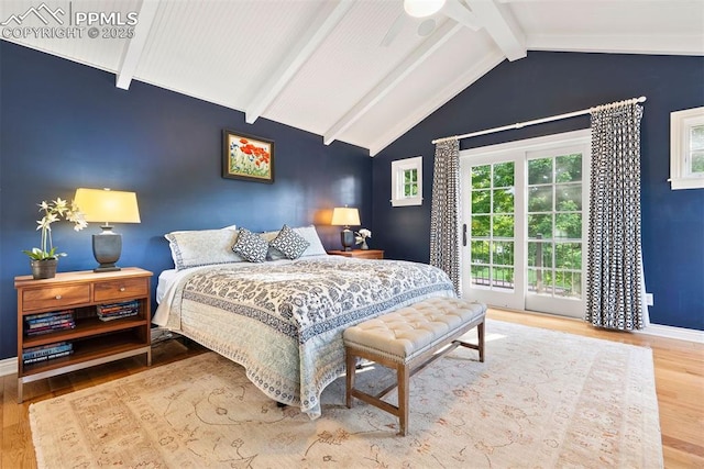 3 Mesa Ln, Colorado Springs, CO 80906 - bedroom featuring wood finished floors and access to exterior