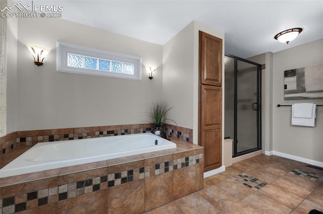 3512 Chico Cir, Colorado Springs, CO 80918 - full bath with a bath and a stall shower