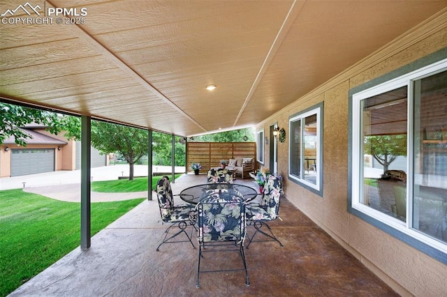 3512 Chico Cir, Colorado Springs, CO 80918 - view of patio featuring outdoor dining space