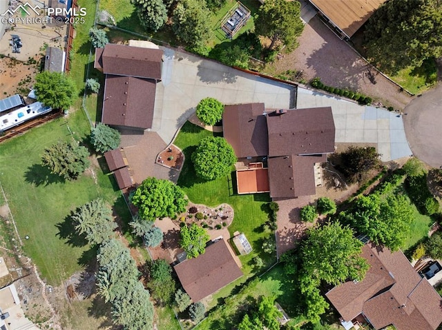 3512 Chico Cir, Colorado Springs, CO 80918 - aerial overview of property's location with nearby suburban area