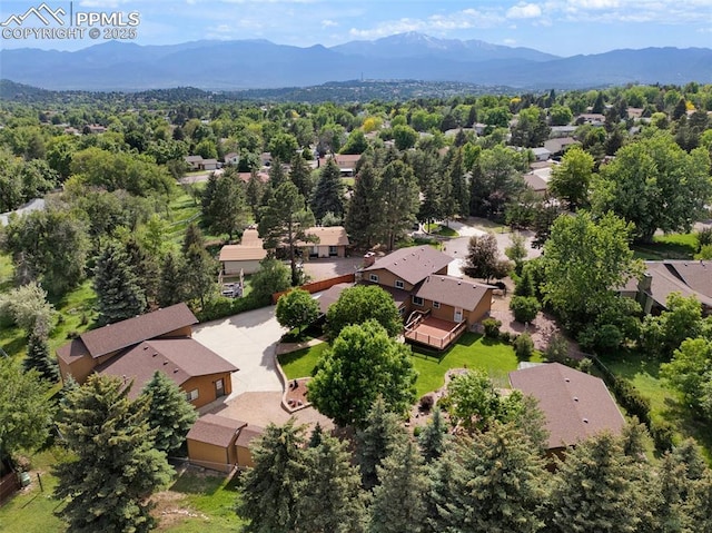 3512 Chico Cir, Colorado Springs, CO 80918 - aerial view of residential area featuring mountains