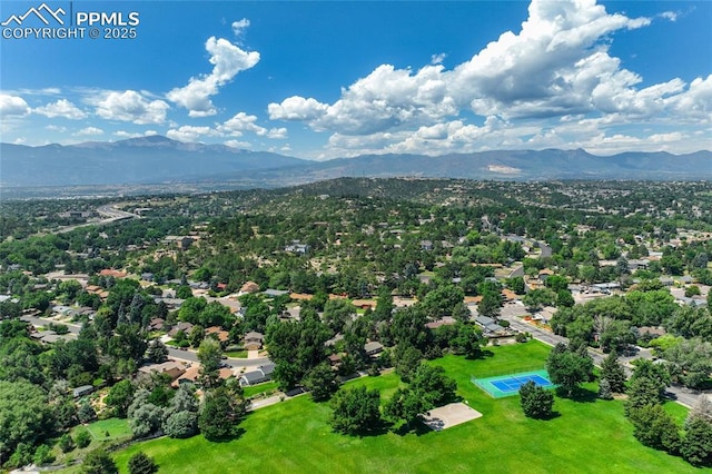 3622 Anemone Cir, Colorado Springs, CO 80918 - aerial view of a mountain backdrop