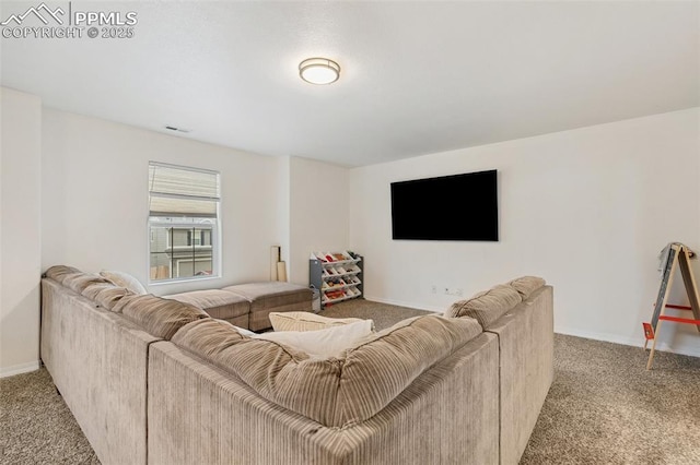 3748 Reindeer Cir, Colorado Springs, CO 80922 - living area with light colored carpet and baseboards