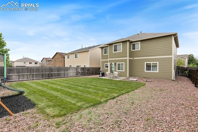 3748 Reindeer Cir, Colorado Springs, CO 80922 - back of property with a patio and a residential view