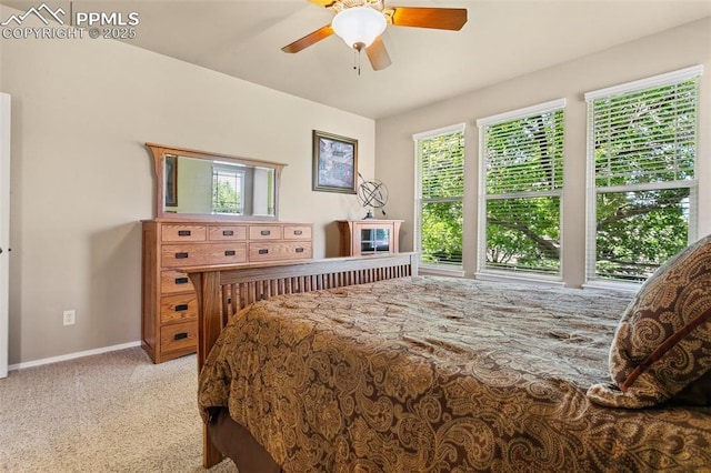 10290 Peach Blossom Trl, Colorado Springs, CO 80920 - carpeted bedroom featuring baseboards and ceiling fan
